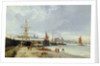 The Docks on the Bank at Greenwich by Julius Hintz