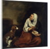 Old Woman with Dog by Bartolome Esteban Murillo