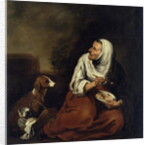 Old Woman with Dog by Bartolome Esteban Murillo
