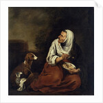Old Woman with Dog by Bartolome Esteban Murillo