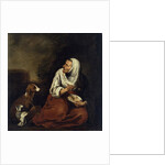 Old Woman with Dog by Bartolome Esteban Murillo