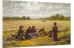 Harvesters resting in the Sun, Berkshire, 1865 by Walter Field