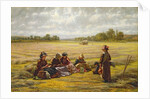 Harvesters resting in the Sun, Berkshire, 1865 by Walter Field