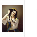 A Sicilian Playing with her Hair by Michele Cusa