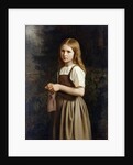Girl Knitting, 1854 by Minna Heeren