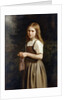 Girl Knitting, 1854 by Minna Heeren