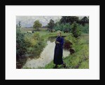 Young Girl in the Fields by Evariste Carpentier
