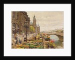 The Parisian Flower Market by Marie Francois Firmin-Girard