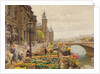 The Parisian Flower Market by Marie Francois Firmin-Girard
