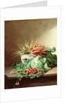 Still Life of Strawberries, Carrots and Cabbage by David Emil Joseph de Noter