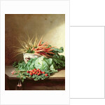 Still Life of Strawberries, Carrots and Cabbage by David Emil Joseph de Noter
