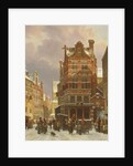 Belgium Street Scene, 19th century by Cornelius Springer