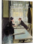 Lovers in a Cafe by Gotthardt Johann Kuehl