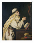 St. Catherine of Siena after a painting by Francisco Zurbaran by Cristofano Allori