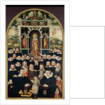 Allegorical panel depicting the Virgin, Henri IV and Courtiers, Donors, his Wife and Members of their Family by Mathieu Prieur