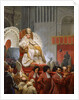 Pope Pius VIII in St. Peter's on the Sedia Gestatoria by Emile Jean Horace Vernet