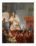 Pope Pius VIII in St. Peter's on the Sedia Gestatoria by Emile Jean Horace Vernet