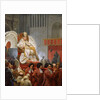 Pope Pius VIII in St. Peter's on the Sedia Gestatoria by Emile Jean Horace Vernet