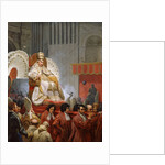 Pope Pius VIII in St. Peter's on the Sedia Gestatoria by Emile Jean Horace Vernet