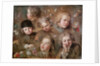 Children's heads and flowers by Nicolas-Bernard Lepicie