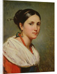 Portrait of a Young Italian Woman, 1829 by Charles-Philippe Lariviere