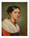 Portrait of a Young Italian Woman, 1829 by Charles-Philippe Lariviere