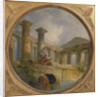 Ruins of a temple imitating Paestum, c.1760 by Hubert Robert