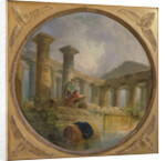 Ruins of a temple imitating Paestum, c.1760 by Hubert Robert