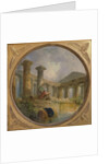 Ruins of a temple imitating Paestum, c.1760 by Hubert Robert