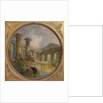 Ruins of a temple imitating Paestum, c.1760 by Hubert Robert