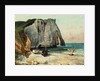 The Cliffs of Etretat, the Port of Avale, 1869 by Gustave Courbet