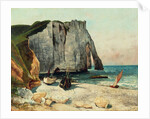 The Cliffs of Etretat, the Port of Avale, 1869 by Gustave Courbet