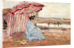 Woman Under Beach Umbrella, 1895 by Eugene Louis Boudin