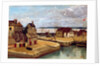 Honfleur, Houses on the Quay, 1830 by Jean Baptiste Camille Corot