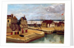 Honfleur, Houses on the Quay, 1830 by Jean Baptiste Camille Corot