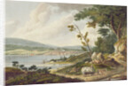 Newburg, no.14 from the Hudson River Portfolio, engraved by J. Hill, 1821-25 by William Guy (after) Wall
