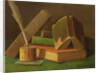 Still life with books and ink well by William Michael Harnett