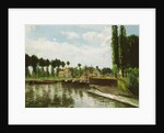The Lock at Pontoise, 1869-70 by Camille Pissarro