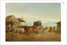 California Stagecoach Halt, 1875 by William Hahn