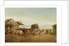 California Stagecoach Halt, 1875 by William Hahn