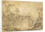 Landscape with a Rustic Bridge, c.1740 by Francois Boucher