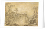 Landscape with a Rustic Bridge, c.1740 by Francois Boucher
