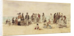 Beach Scene, 1864 by Eugene Louis Boudin