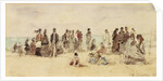 Beach Scene, 1864 by Eugene Louis Boudin