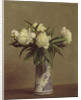 Peonies in a Blue and White Vase, 1872 by Ignace Henri Jean Fantin-Latour