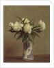 Peonies in a Blue and White Vase, 1872 by Ignace Henri Jean Fantin-Latour