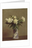 Peonies in a Blue and White Vase, 1872 by Ignace Henri Jean Fantin-Latour