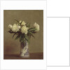 Peonies in a Blue and White Vase, 1872 by Ignace Henri Jean Fantin-Latour