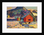 Winter Study with Mountain, 1908 by Wassily Kandinsky