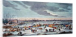 Frost Fair on the River Thames near the Temple Stairs in 1683-84 by Thomas Wyke